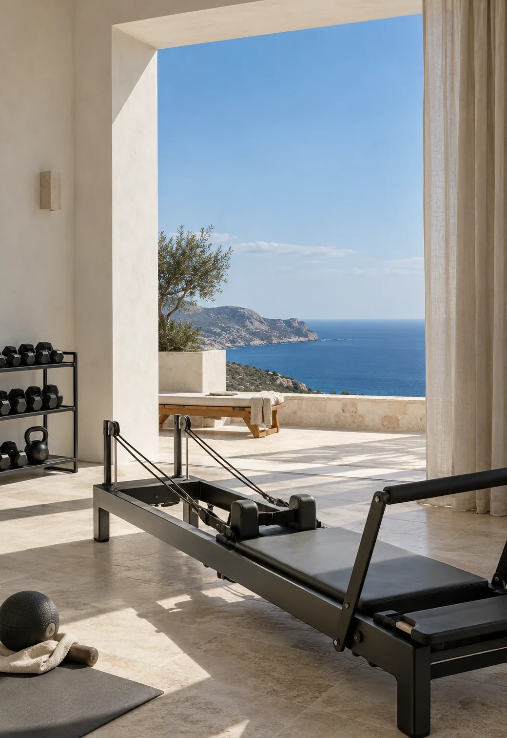 Outdoor fitness area