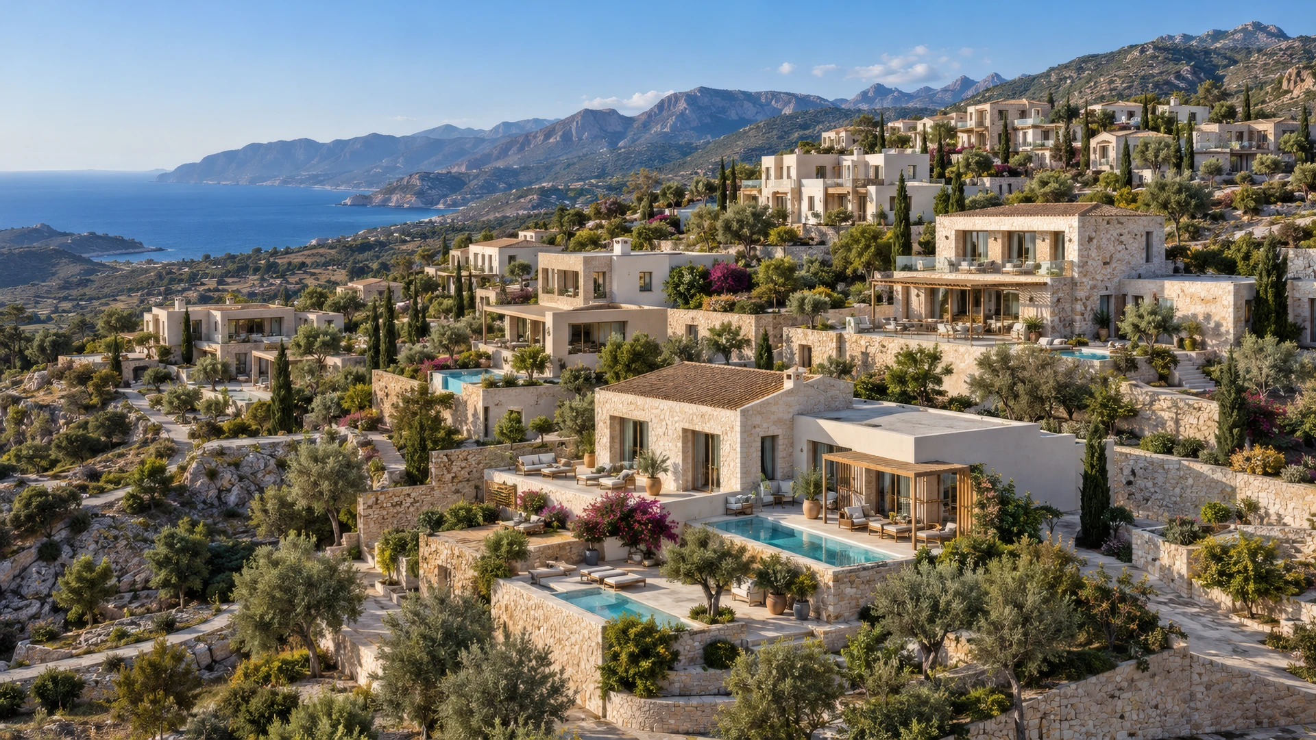Interactive architectural masterplan — select a highlighted home